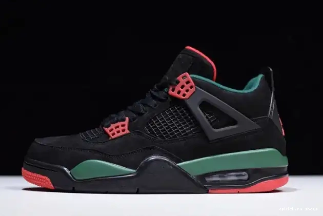 Red Jordan NRG GUCC 4 Black Gorge Green-Varsity AQ3816-063 Air 0504